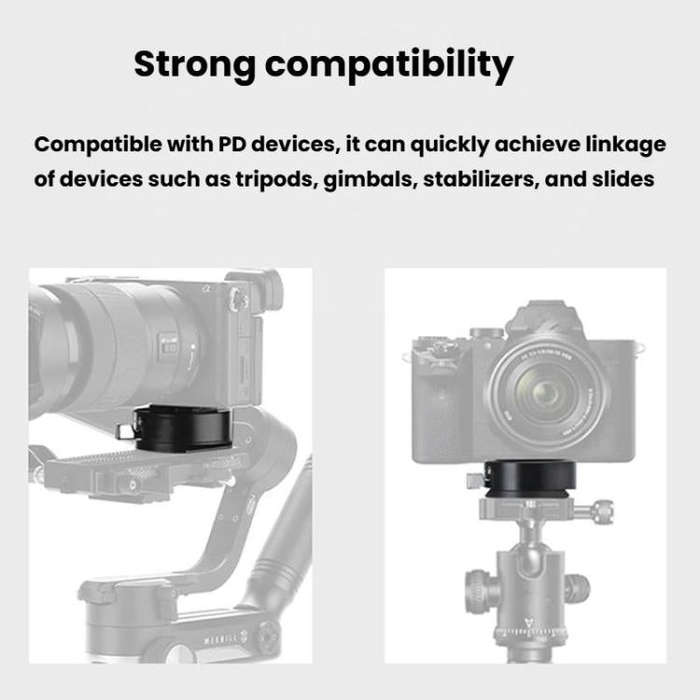 FlexiFilm TG-Q2S Aluminum Alloy Arca Quick Release Plate Gimbal Slide Rail Quick Release Parts(Si...