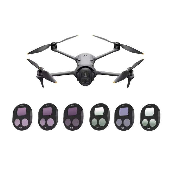 For DJI Mavic 4 Pro JSR Filter Lens Protector, Style: CPL+ND8+ND16+ND32+ND64+STAR+ND1000+NIGHT