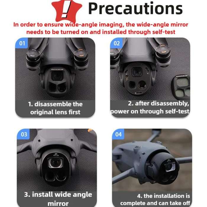 For DJI Mavic 4 Pro JSR Wide Angle Lens Aerial Lens Accessories, Style: WIDE