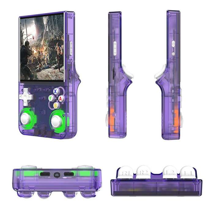 R36 Ultra 4-inch Open-Source Linux Handheld Game Console with Wi-Fi/MIFI Support Retro Portable A...