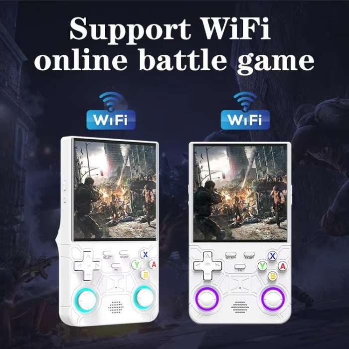 R36 Ultra 4-inch Open-Source Linux Handheld Game Console with Wi-Fi/MIFI Support Retro Portable A...