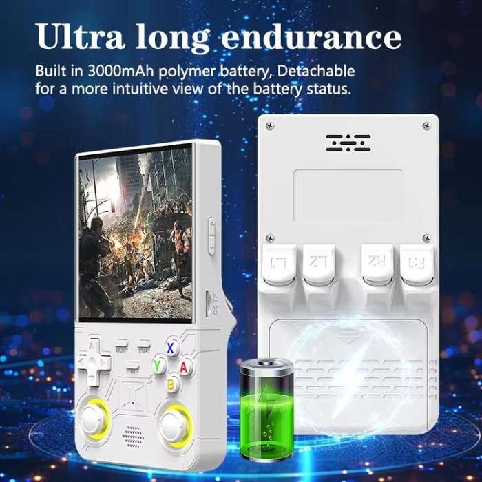 R36 Ultra 4-inch Open-Source Linux Handheld Game Console with Wi-Fi/MIFI Support Retro Portable A...