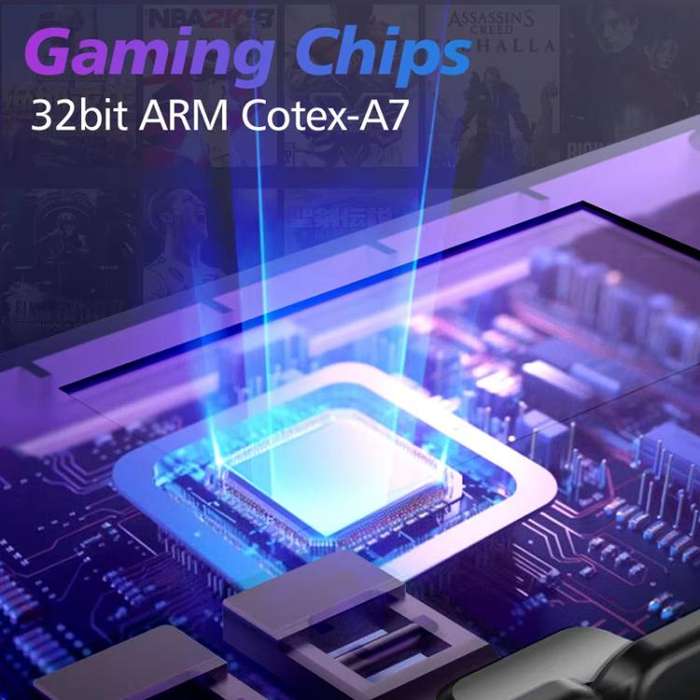 D008 3.5-Inch HD Retro Handheld Game Console With ARM Cortex-A7 800MHz, 1GB RAM & HDMI Output 128...