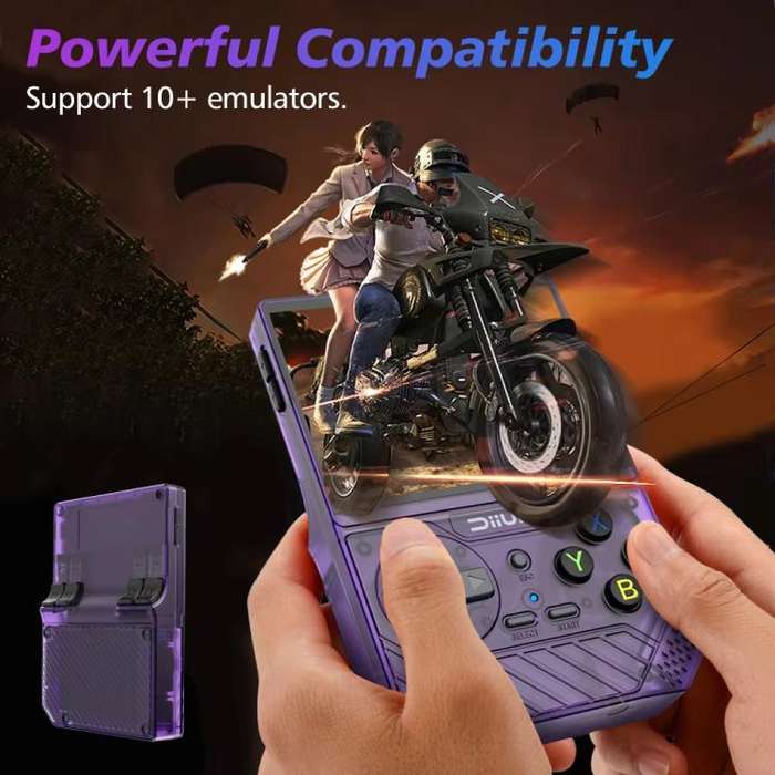 D008 3.5-Inch HD Retro Handheld Game Console With ARM Cortex-A7 800MHz, 1GB RAM & HDMI Output 128...
