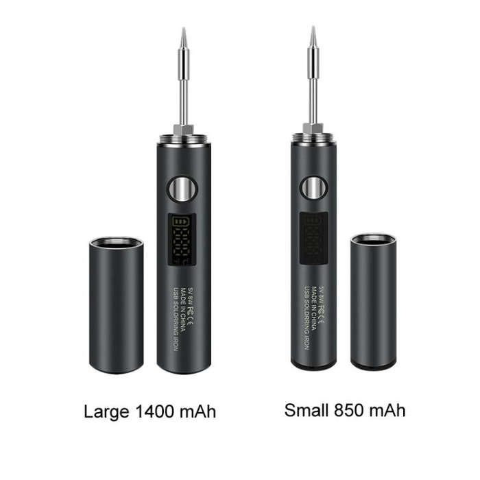 Mini USB Portable Wireless Digital Display Soldering Iron, Specification: Large 1400 mAh