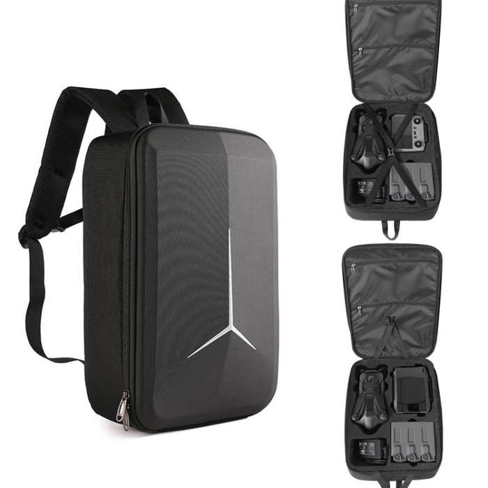 For DJI Mavic 4 Pro Creator Combo RC Pro 2 /RC 2 Backpack Storage Bag EVA Travel Case(Black)