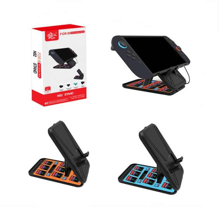 KJH Card Box Stand for Nintendo Switch 2 / Switch OLED / Lite Foldable  Holder with 9 Game Card S...