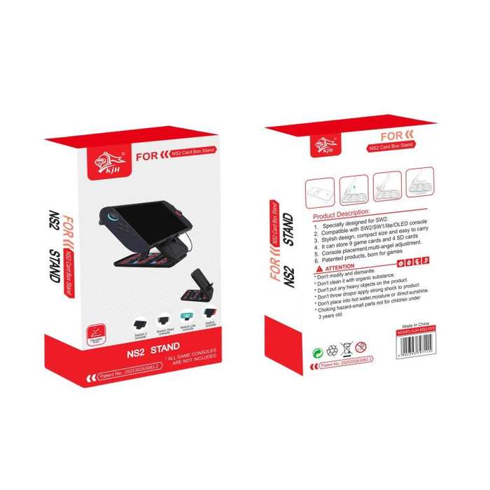 KJH Card Box Stand for Nintendo Switch 2 / Switch OLED / Lite Foldable  Holder with 9 Game Card S...