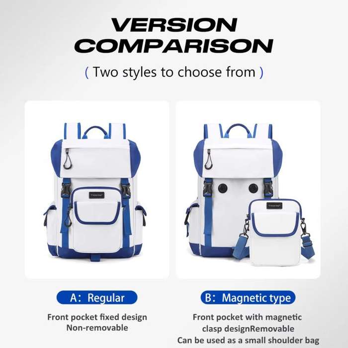 Tigernu Detachable Split Design 2-In-1 Backpack 14-Inch Laptop Bag With Flip-Top For Travel, Work...