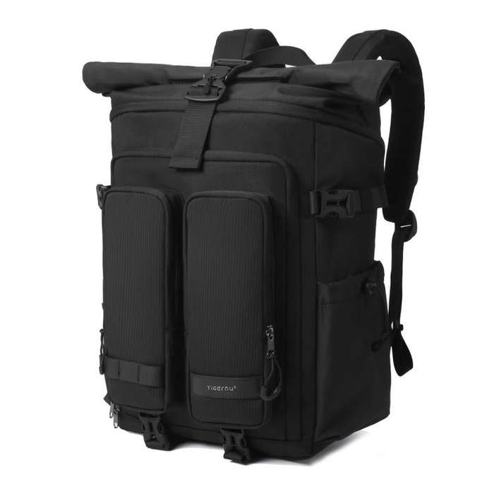 Tigernu Unisex Waterproof Travel Backpack Roll-Top Expandable Design with 15.6-inch Laptop & Tabl...