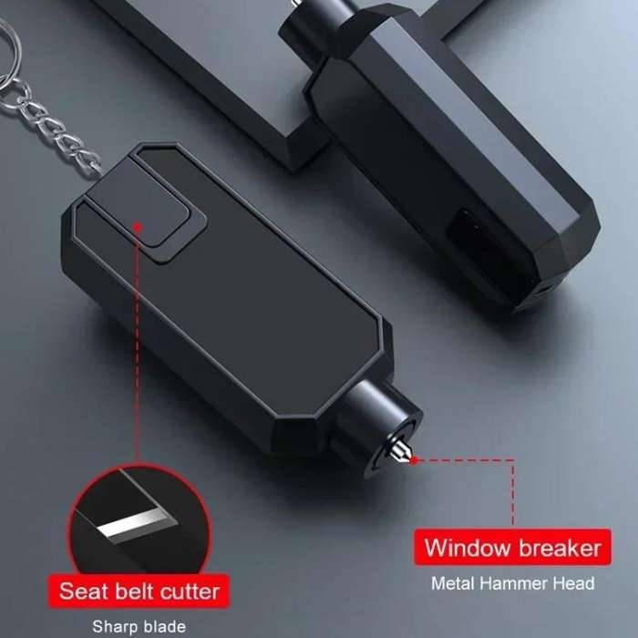 Car Safety Hammer Emergency Window Breaker(Black)
