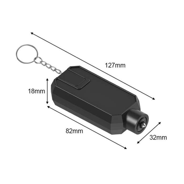 Car Safety Hammer Emergency Window Breaker(Black)