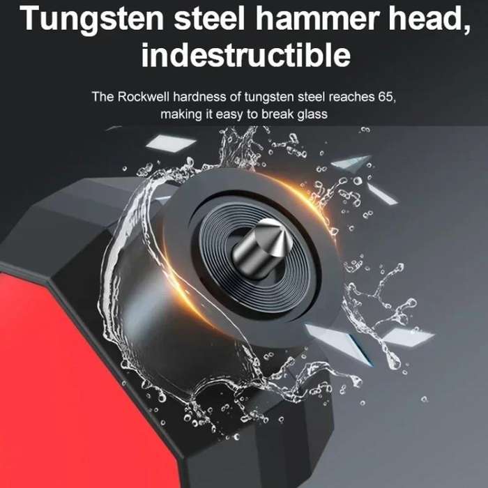 Car Safety Hammer Emergency Window Breaker(Black)