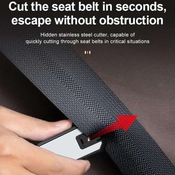 Car Safety Hammer Emergency Window Breaker(Red)