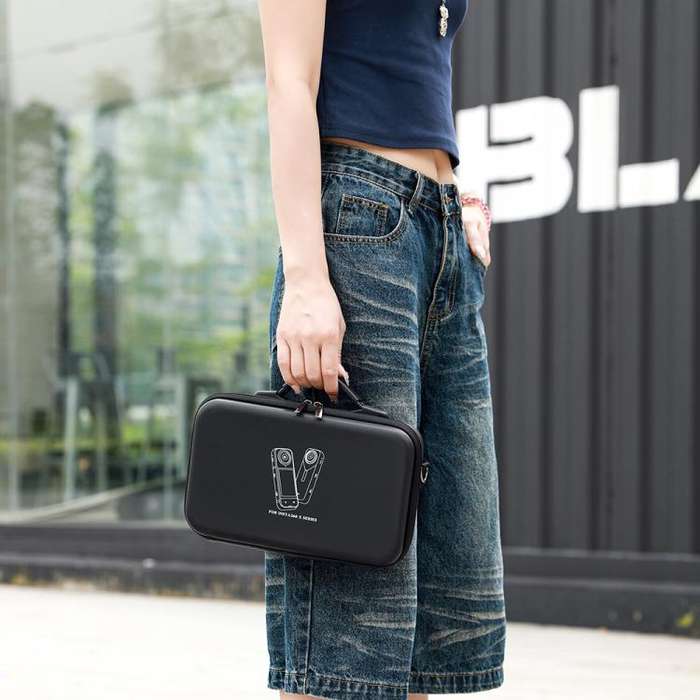 For Insta360 X5 /X4 BKANO Large Capacity Shoulder Bag Portable Handbag(Black)