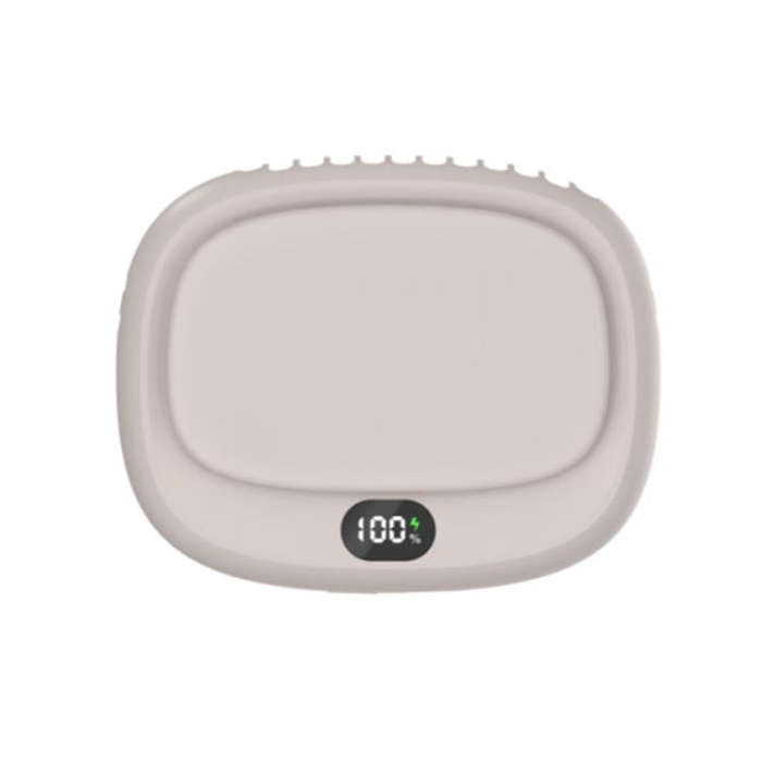 USB Outdoor High-power Bladeless Waist-hanging Portable Fan(DQ239 Apricot)