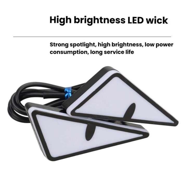 2pcs Motorcycle License Plate Screw Light Modifications Universal Decorative Car Lights, Spec: Tr...