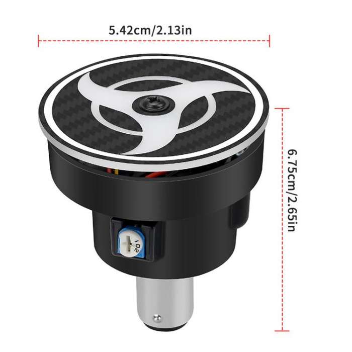Highlight Motorcycle Rotating Brake Lights LED Tail Lights Modified Car Lights, Style: Compass(Red)