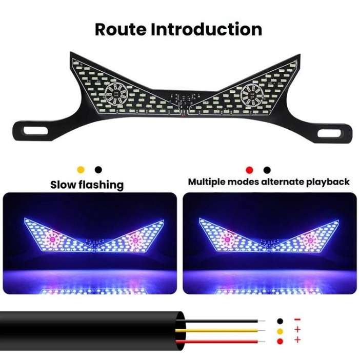 Motorcycle License Plate Screw Light Universal Decorative Accessory Headlight for Customization, ...