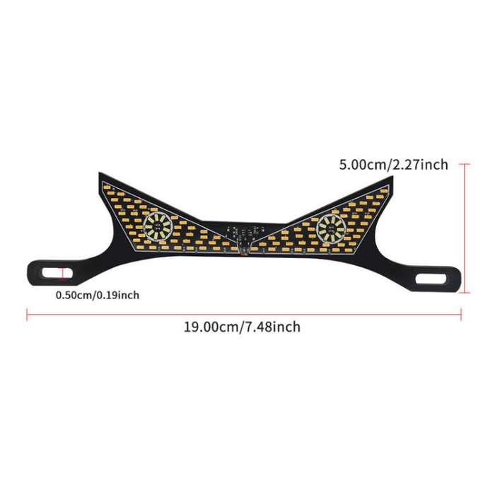 Motorcycle License Plate Screw Light Universal Decorative Accessory Headlight for Customization, ...