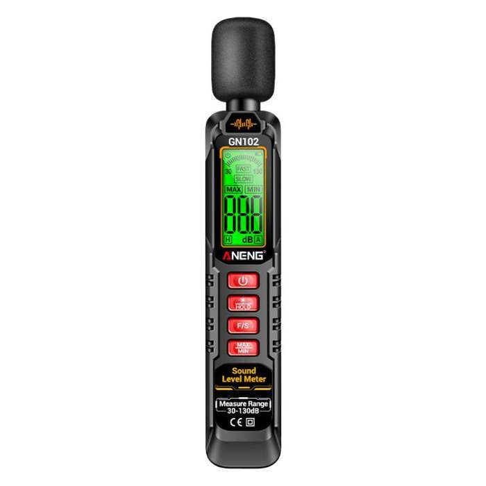 ANENG Sound Decibel Tester Volume Sound Level Noise Meter(No Battery)
