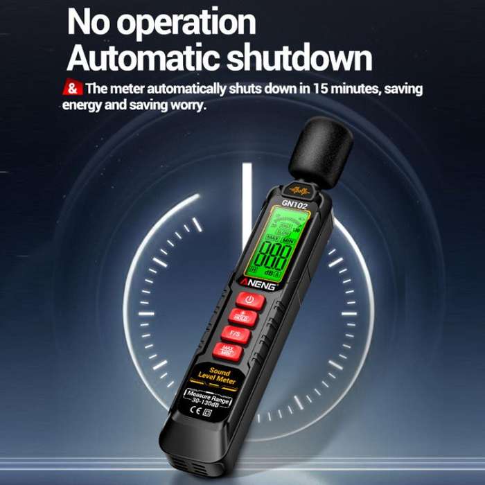 ANENG Sound Decibel Tester Volume Sound Level Noise Meter(No Battery)