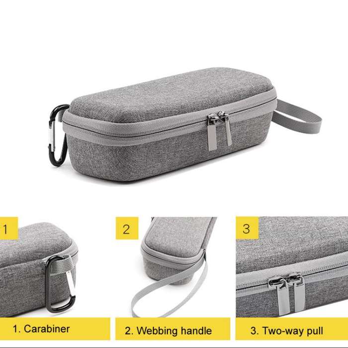 For DJI Pocket 3 BKANO Hard Shell Case Bag Handheld Camera Storage Box(Gray)