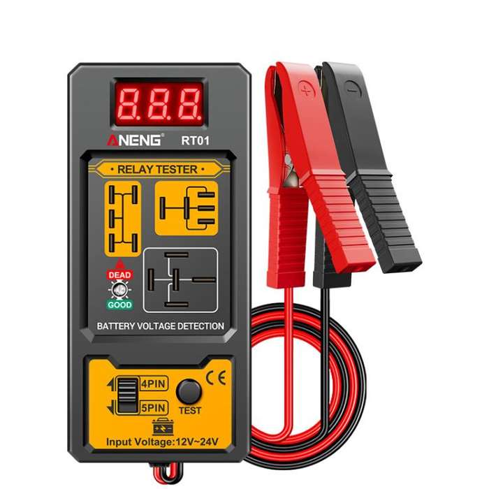 ANENG 12V/24V Car Battery Relay Four-Pin Digital Display Tester(RT01)