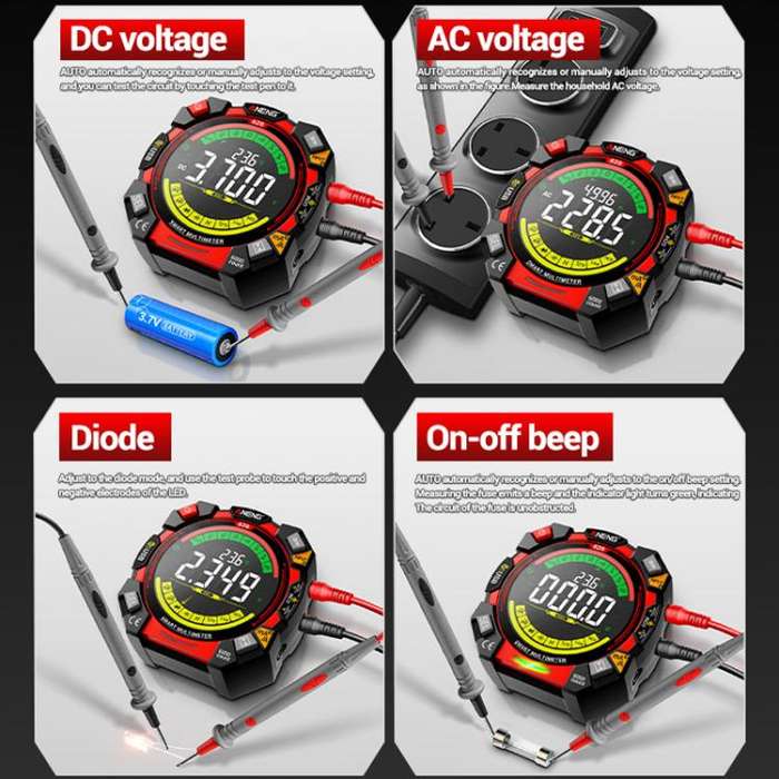 ANENG Intelligent High-precision Double-tube Fuse Digital Multimeter(626)