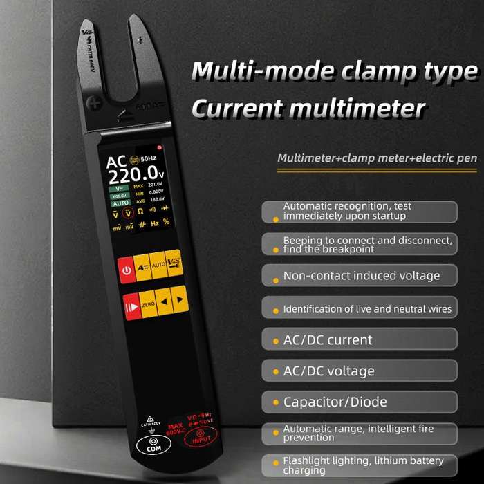 BSIDE U5 600A Intelligent High-Precision Clamp Meter U-Type Multimeter