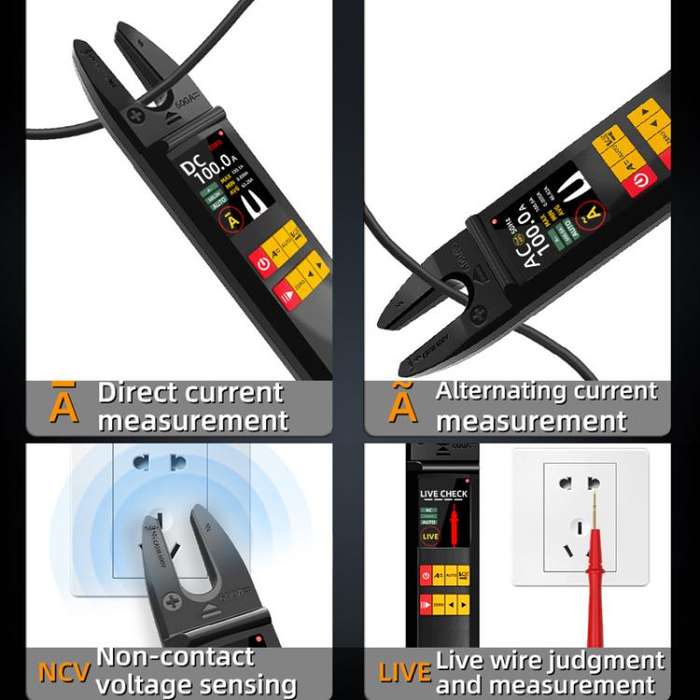 BSIDE U5 600A Intelligent High-Precision Clamp Meter U-Type Multimeter