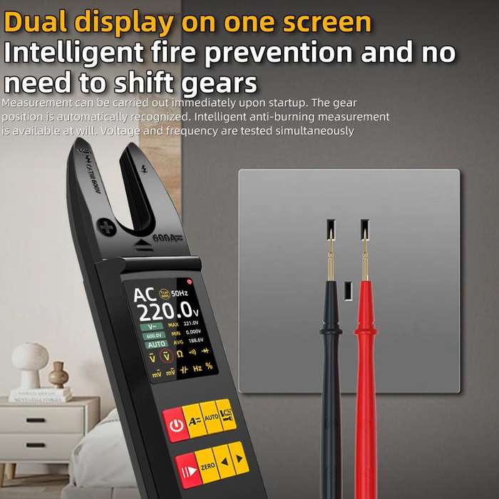 BSIDE U5 600A Intelligent High-Precision Clamp Meter U-Type Multimeter