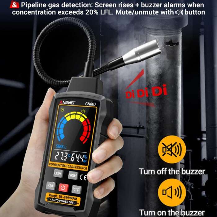 ANENG Digital Display Combustible Gas Leak Detector(GN807)