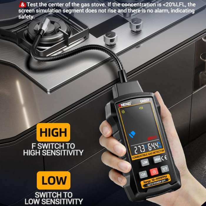 ANENG Digital Display Combustible Gas Leak Detector(GN807)