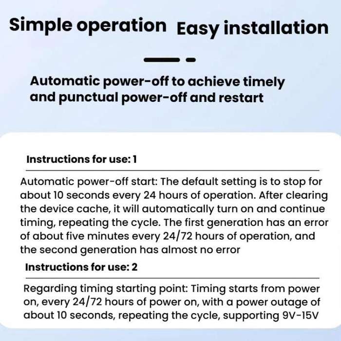 HuaGu 30cm Router Timed Restart Line Controller Power Failure Smart Reset Connection Cable WiFi R...