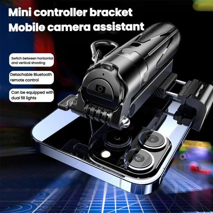 Portable Retractable Bluetooth Selfie Stick For Mobile Phones, Color: P15-H1 Black