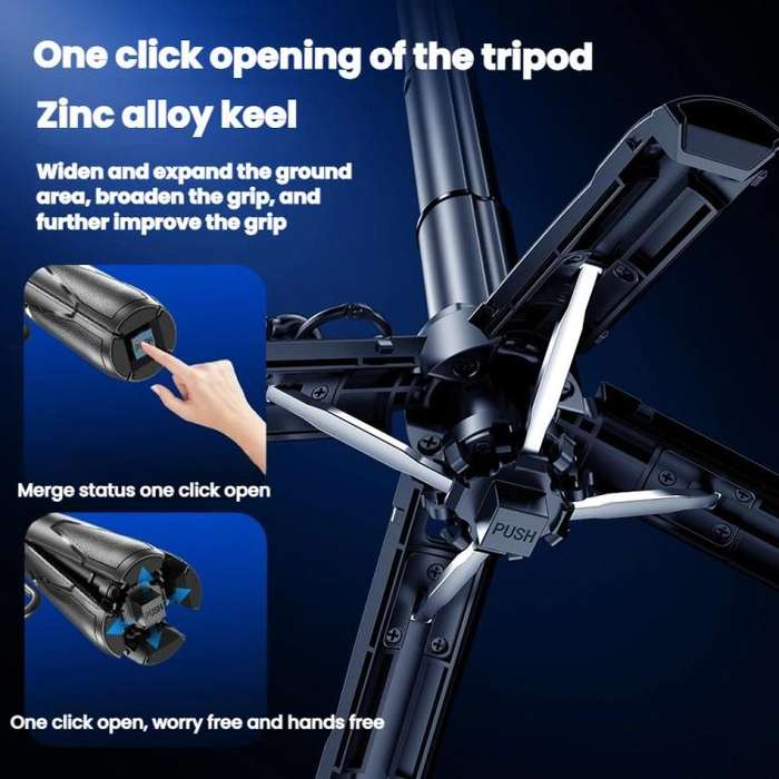 Portable Retractable Bluetooth Selfie Stick For Mobile Phones, Color: P15-H1 Black