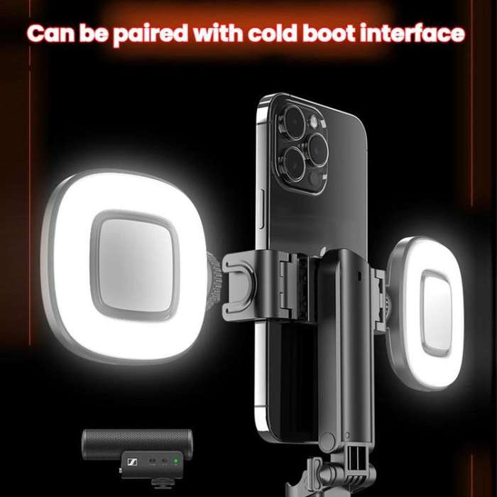 Portable Retractable Bluetooth Selfie Stick For Mobile Phones, Color: P15-H1 Black