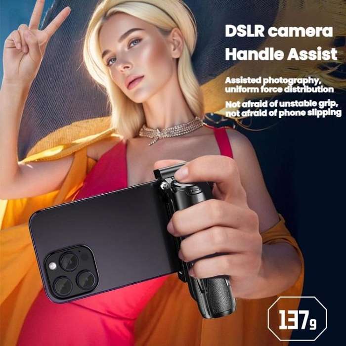 Portable Retractable Bluetooth Selfie Stick For Mobile Phones, Color: P15-H1 Black
