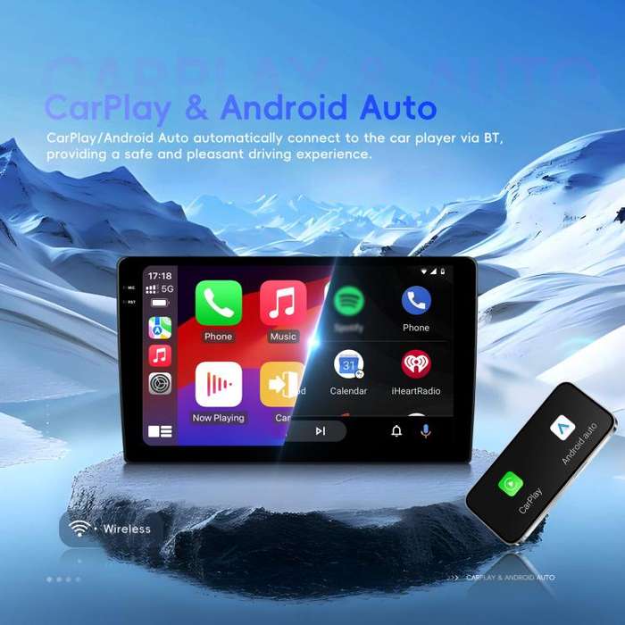 9 inch 4+128G Universal Android 15 Central Control Large Screen Car Wireless Carplay Navigation I...