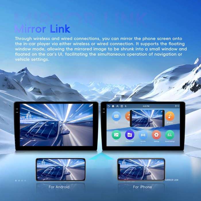 9 inch 4+128G Universal Android 15 Central Control Large Screen Car Wireless Carplay Navigation I...