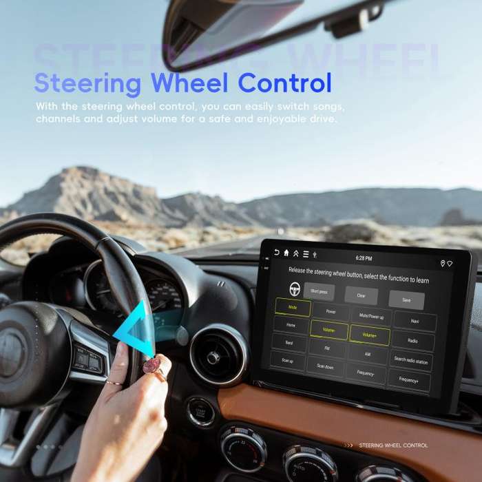 10 inch 4+128G Universal Android 15 Central Control Large Screen Car Wireless Carplay Navigation ...