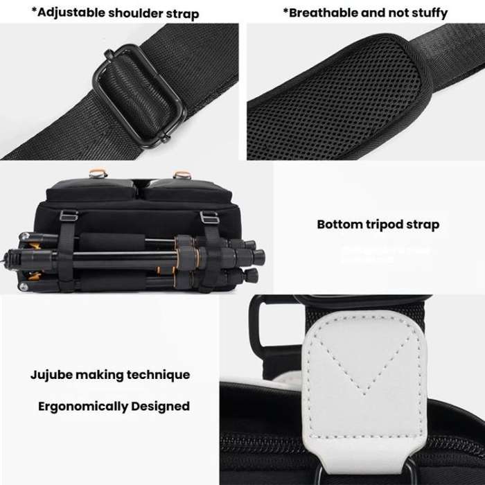 Cwatcun D219 Large Single Shoulder Camera Bag Multifunctional Photography Bag