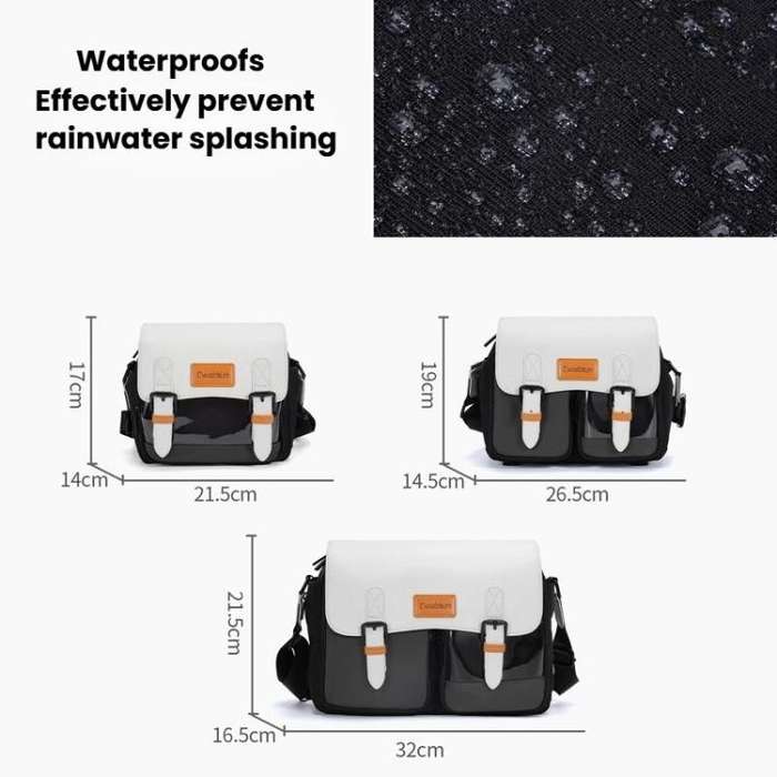 Cwatcun D219 Medium Single Shoulder Camera Bag Multifunctional Photography Bag