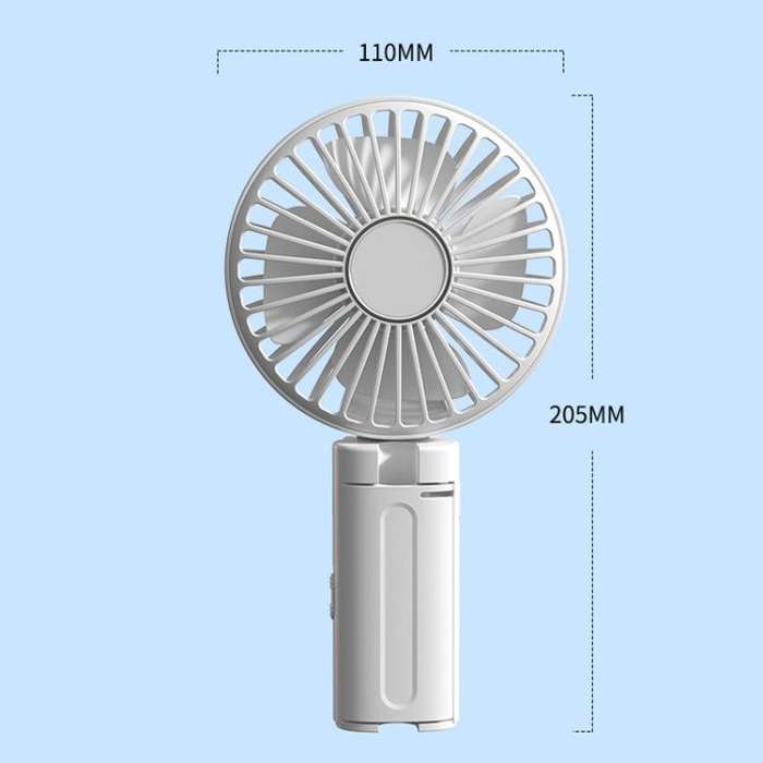 Folding Hanging Umbrella Fan USB Handheld Portable Umbrella Clip Fan Compact Desktop Fan(Pink)