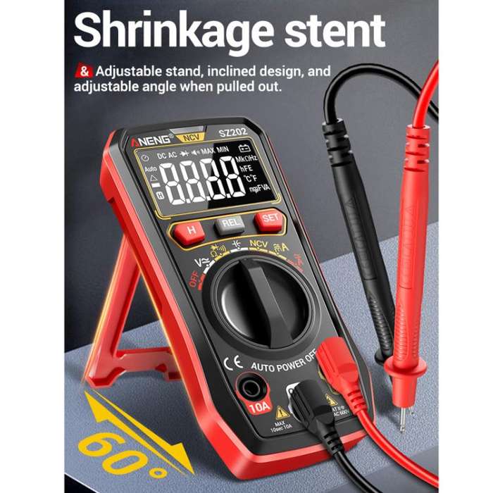 ANENG High-precision Maintenance Multi-function Digital Display Multimeter(Red)