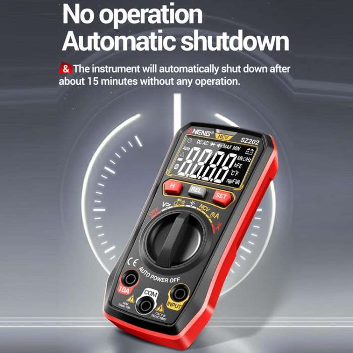 ANENG High-precision Maintenance Multi-function Digital Display Multimeter(Red)