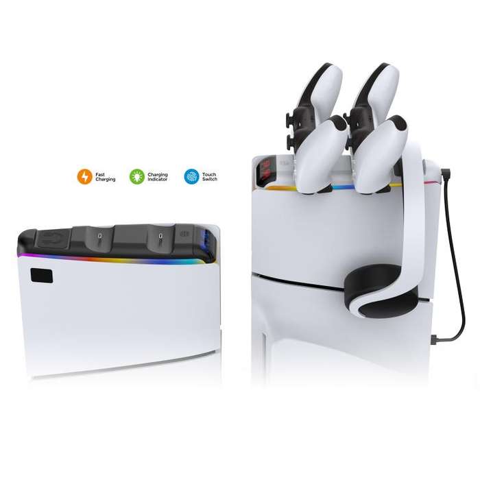 For PS5 Slim DOBE TP5-3597 Host Top Handle Charger(White)