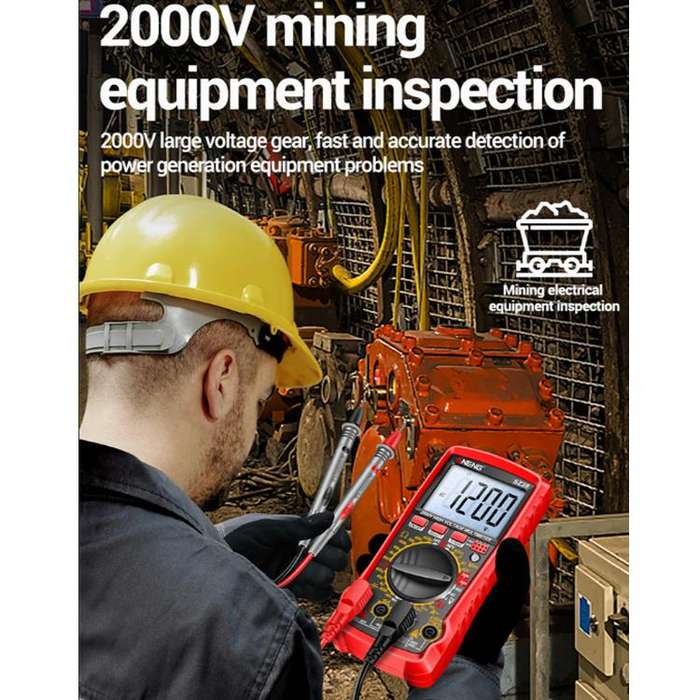 ANENG 2000V High Voltage High Precision Photovoltaic Digital Multimeter(SZ28 Red)