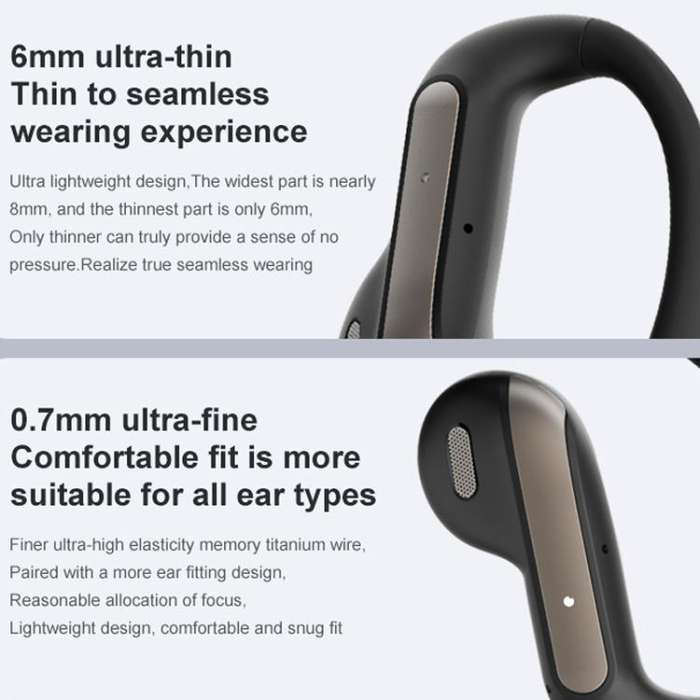 164 Languages Simultaneous Interpretation Intelligent Bluetooth Earphones(Black)